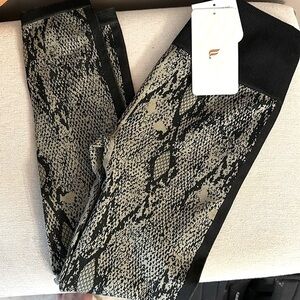 Fabletics yoga pants, python print, NWT